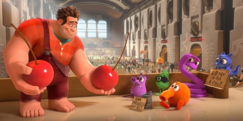 Wreck-It Ralph sharing candy