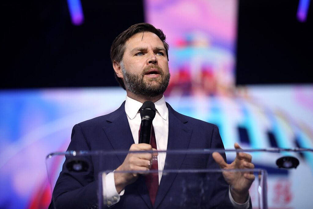 JD Vance giving a speech.