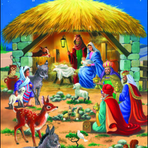Advent Calendar - nativity scene (Large)
