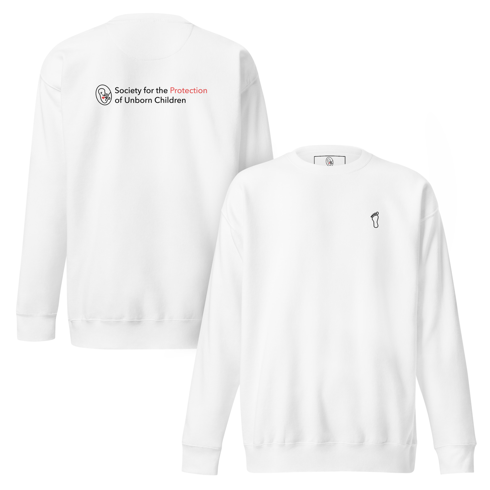 Unisex Footprint Sweatshirt - Image 5