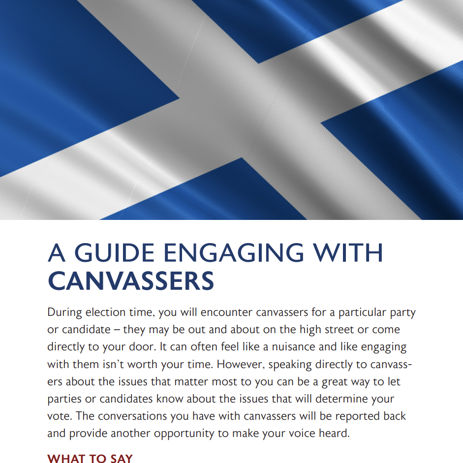 A Guide to Engaging with Canvassers