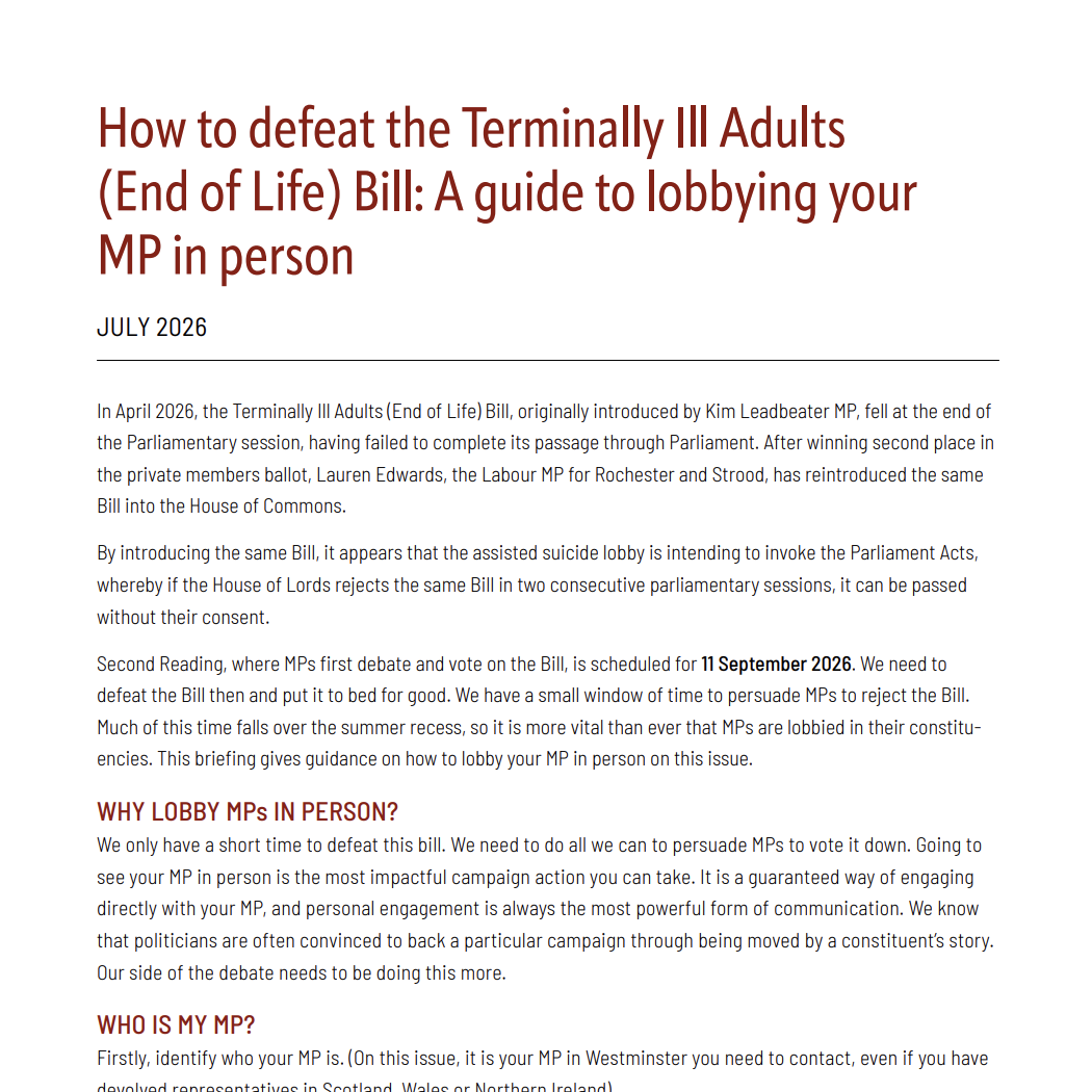 Guide to Lobbying Your MP in Person