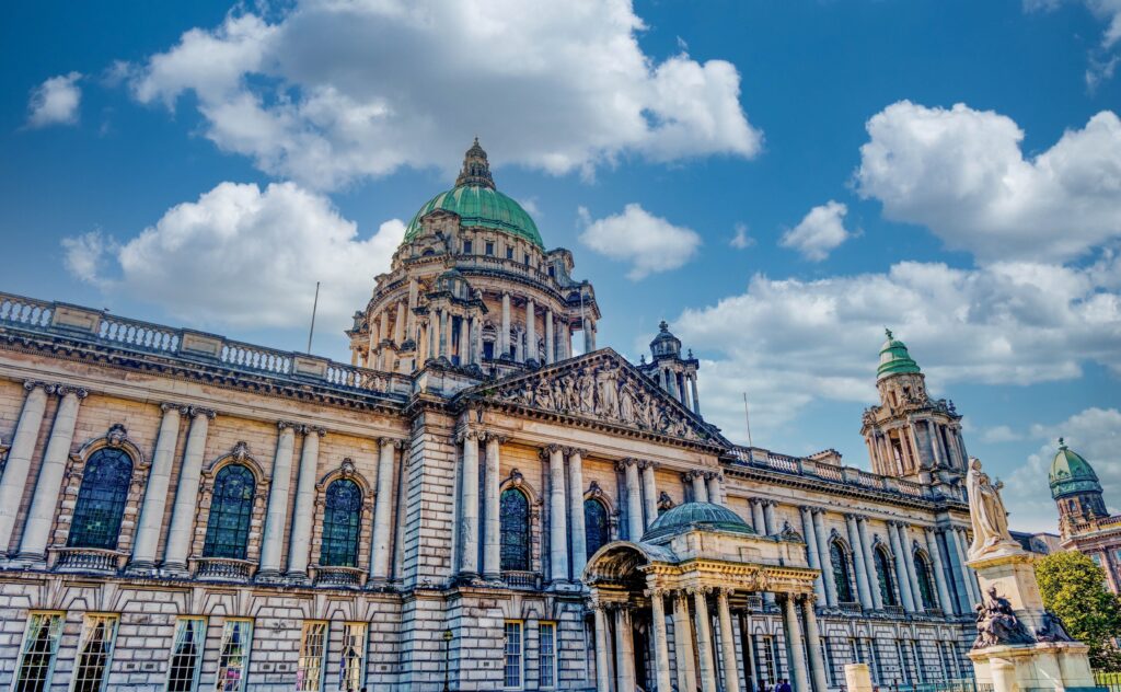 Belfast City Hall to be illuminated in pro-abortion fanfare Belfast,,Northern,Ireland,-,Aug,17,,2024:,The,Iconic,Belfast